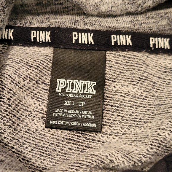 PINK Funnel Neck Terry Sweatshirt - Picture 3 of 3